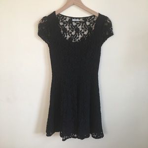 Kimchi Blue Lace Black Fit & Flare Dress